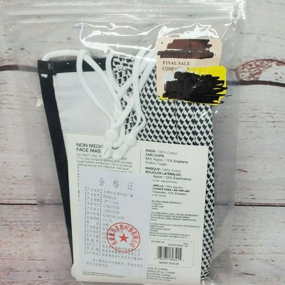 3 Perry Ellis Designer Reusable Mask - Picture 6 of 10